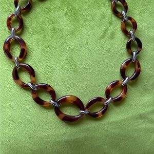 Tortoise Shell Link Necklace